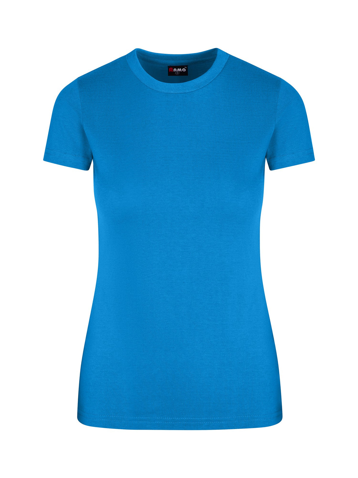 Womens Slim Fit Tee - Azure - Front