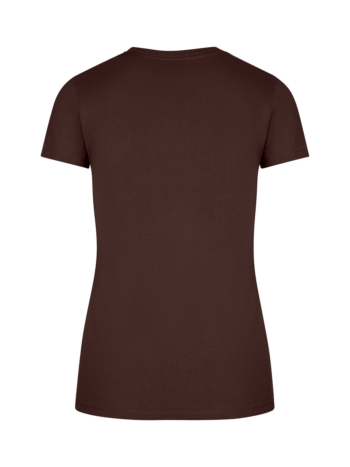 Womens Slim Fit Tee - Brown - Back