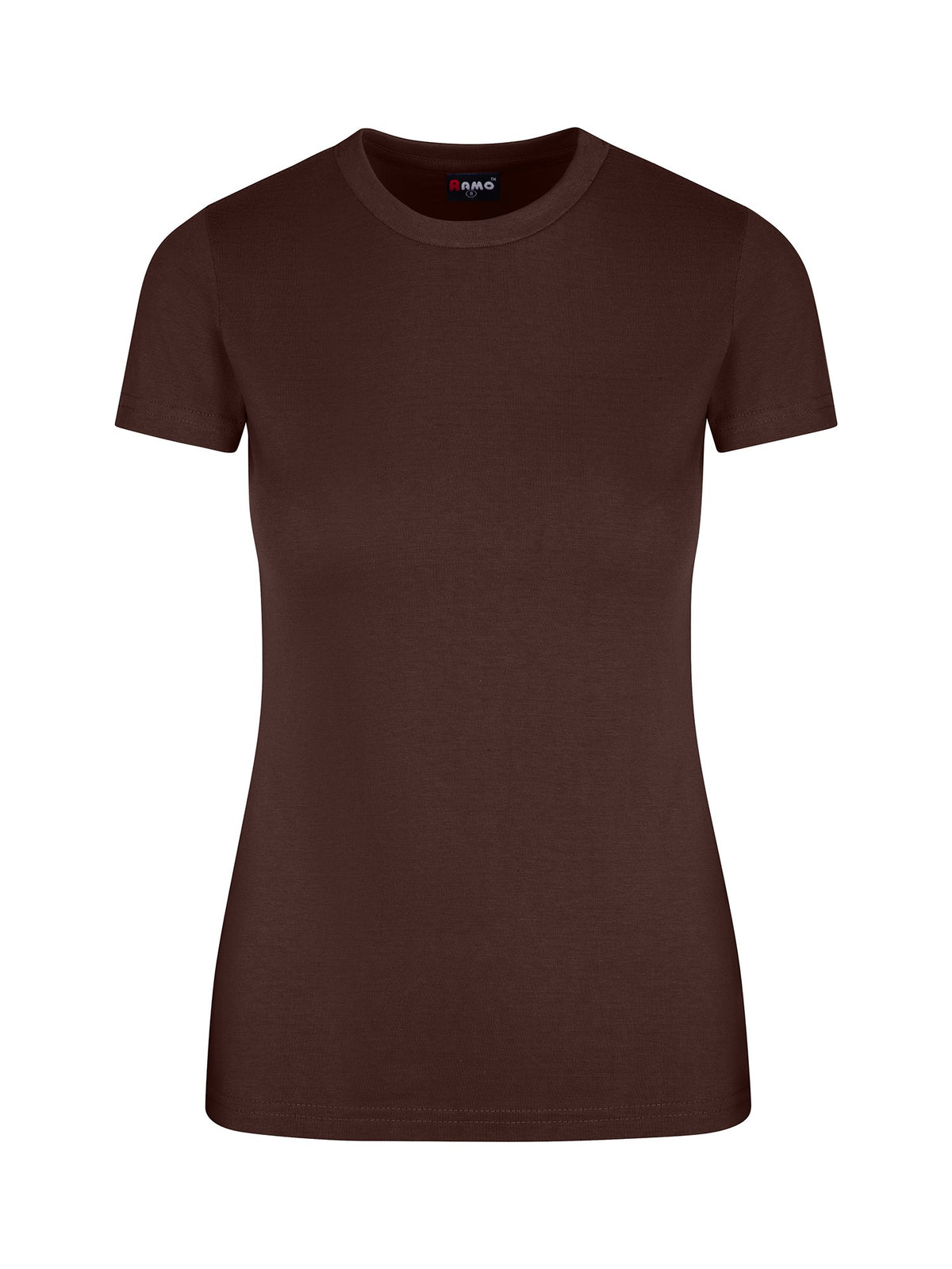 Womens Slim Fit Tee - Brown - Front