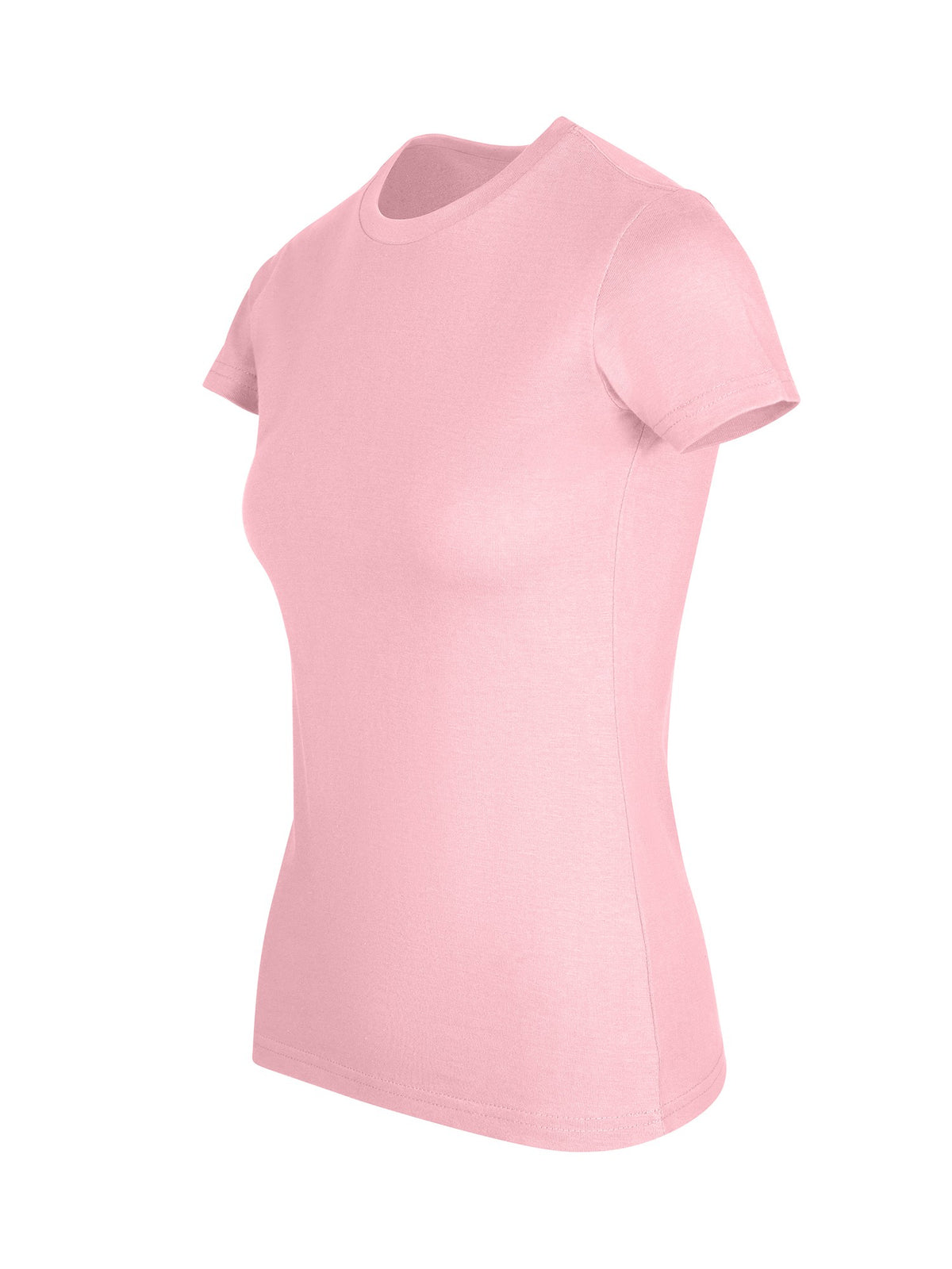 Womens Slim Fit Tee - Cool Pink - Side