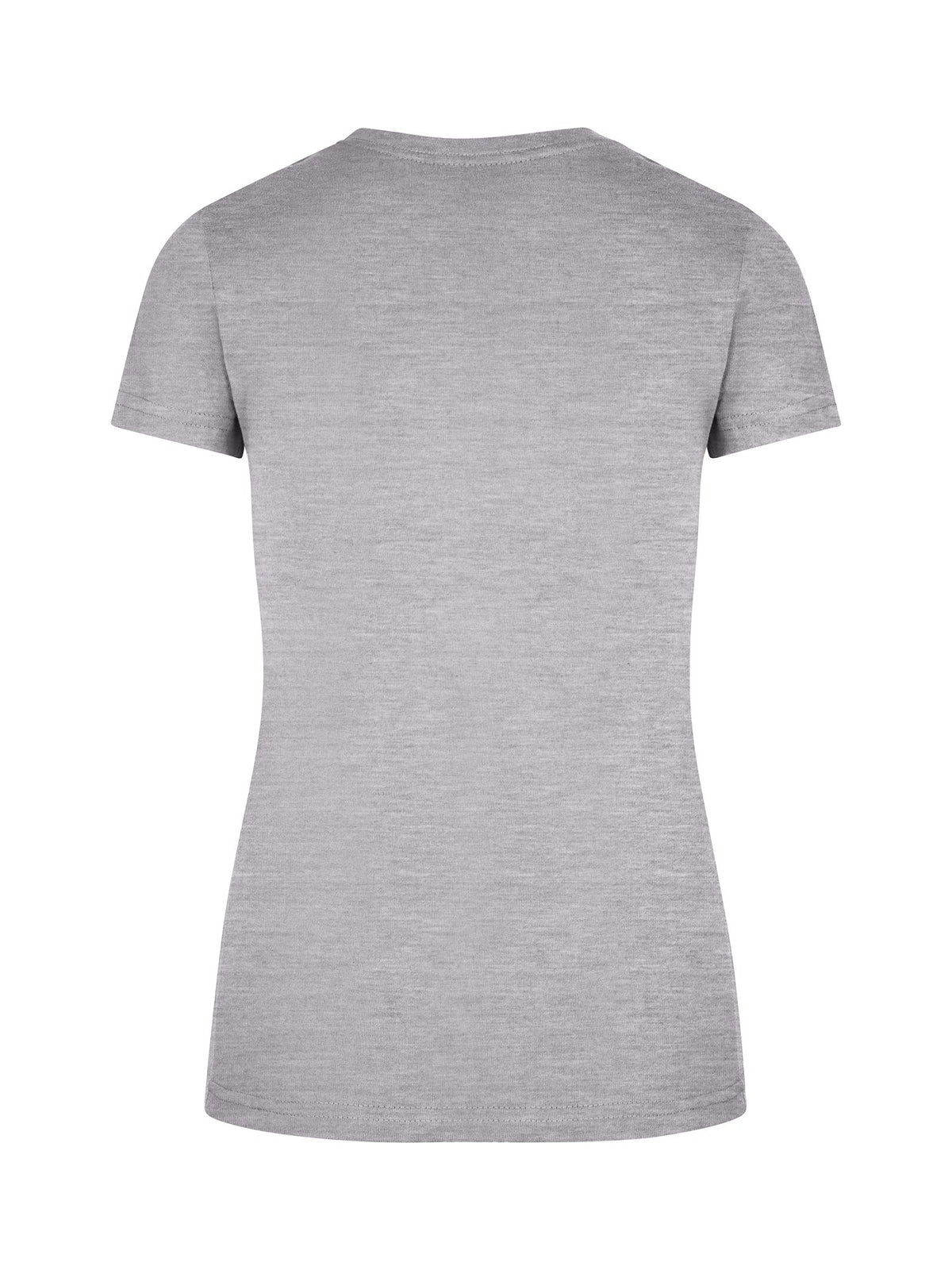 Womens Slim Fit Tee - Grey Marl - Back