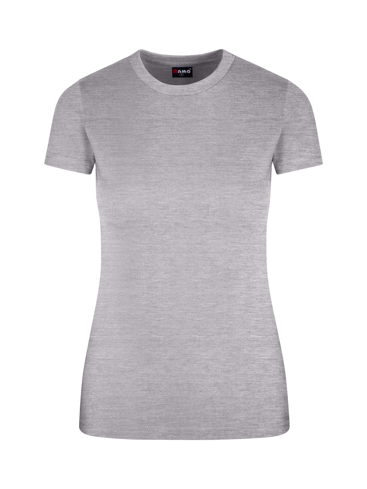 Womens Slim Fit Tee - Grey Marl - Front