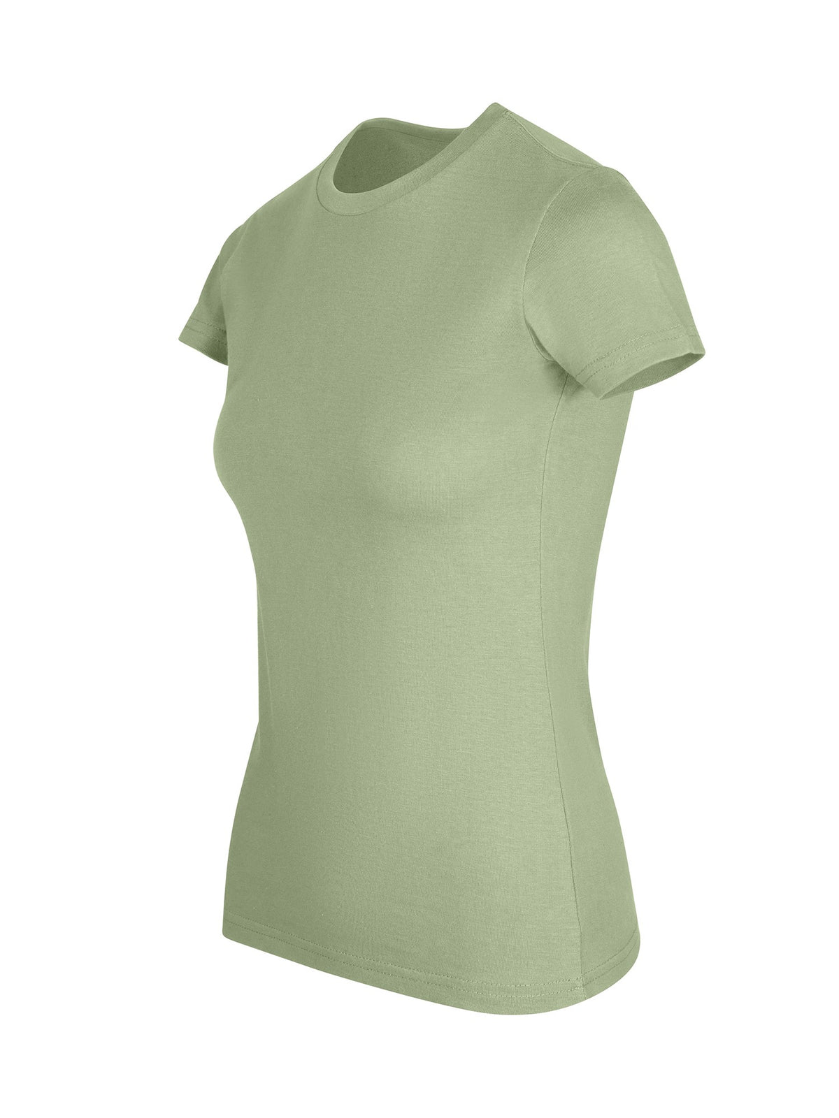 Womens Slim Fit Tee - Mint - Side