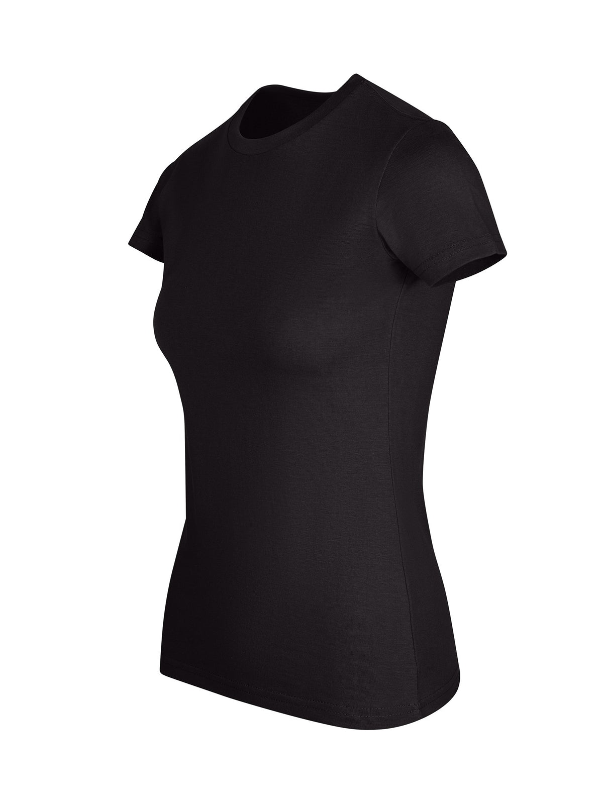 Womens Slim Fit Tee - Navy Blue - Side