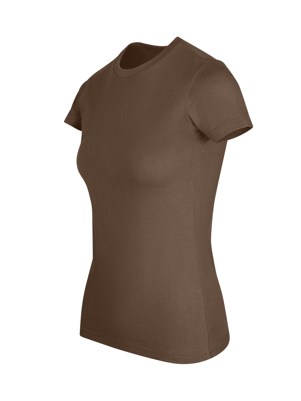 Womens Slim Fit Tee - Olive - Side