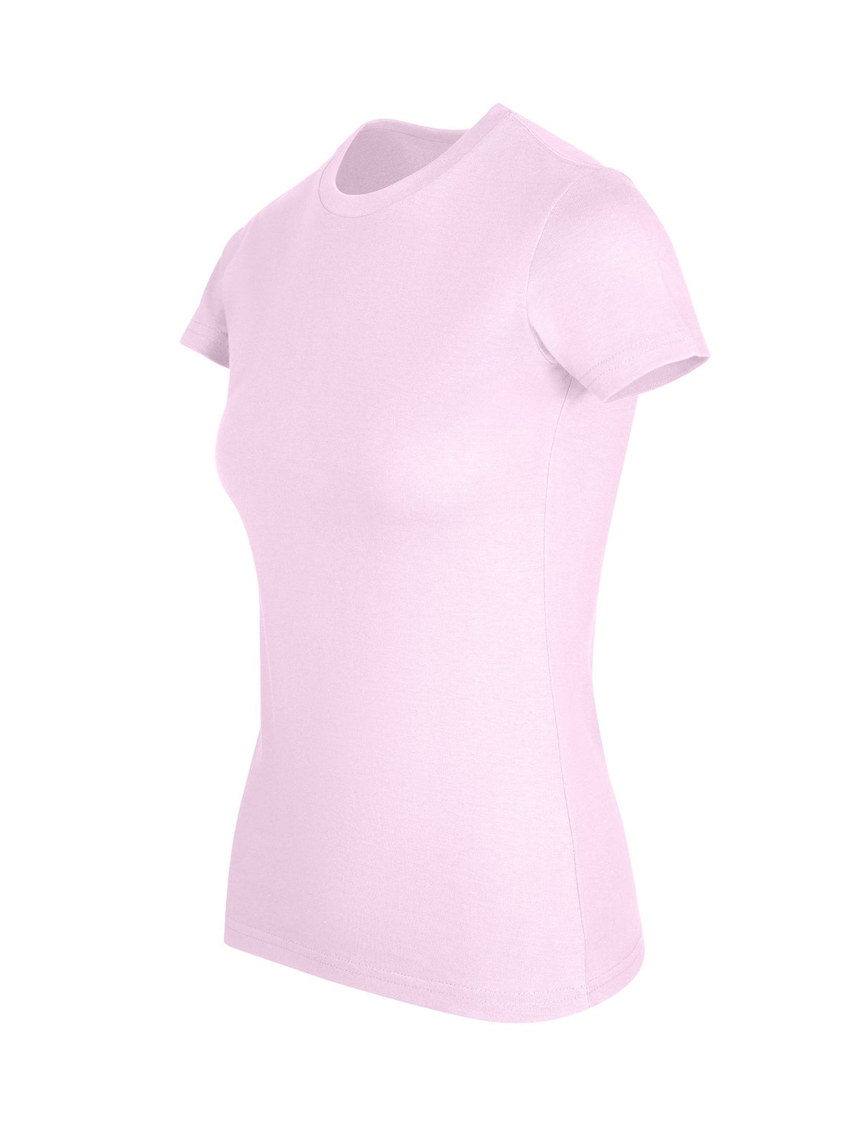 Womens Slim Fit Tee - Pink - Side