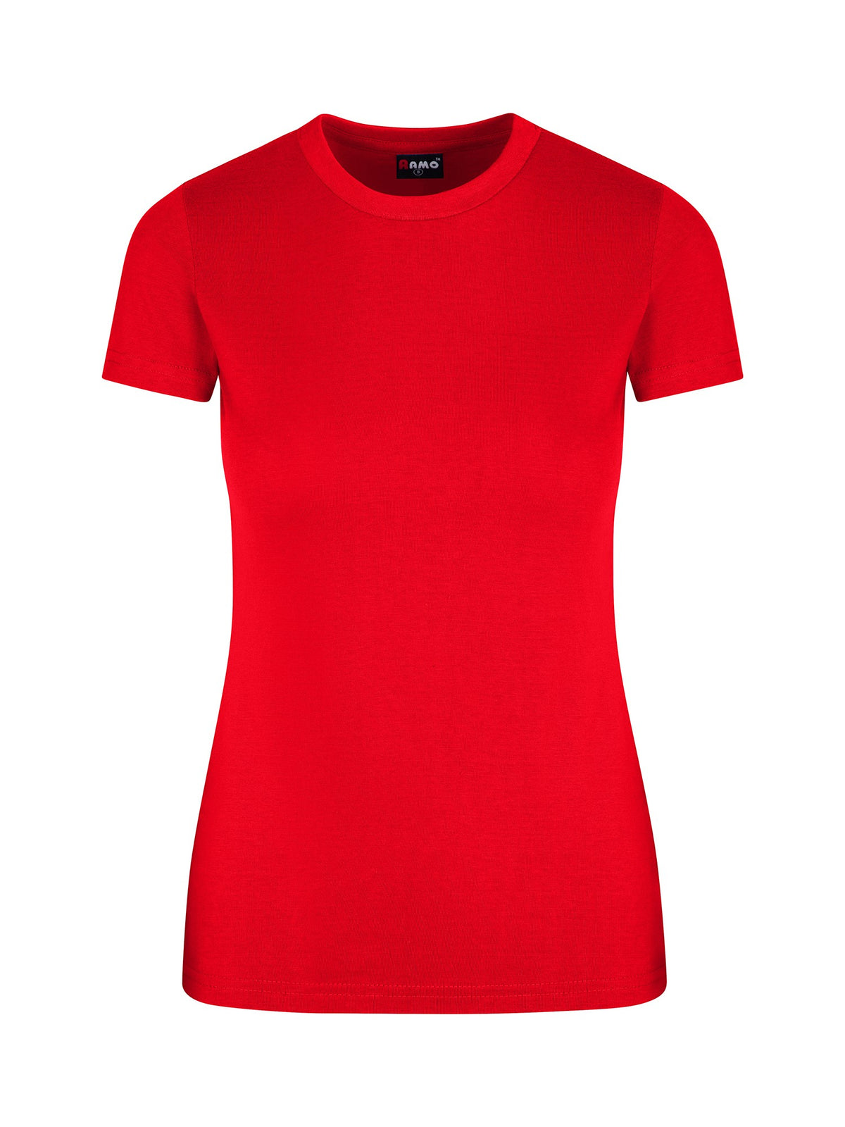 Womens Slim Fit Tee - Red - Side