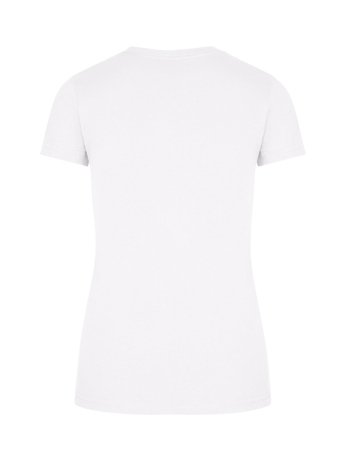 Womens Slim Fit Tee - White - Back