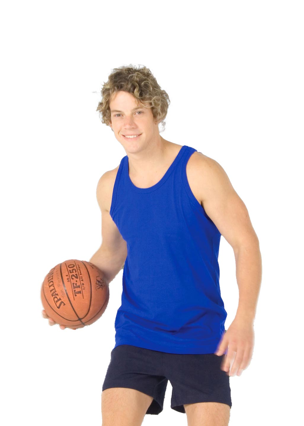 Men's Cotton Singlet - view