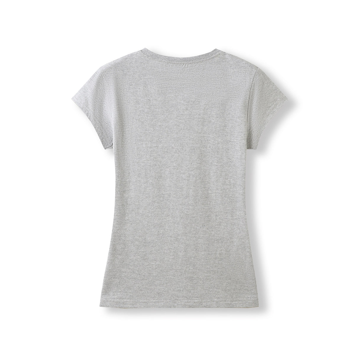 Women's V-neck T-shirt - Grey Marl - Back