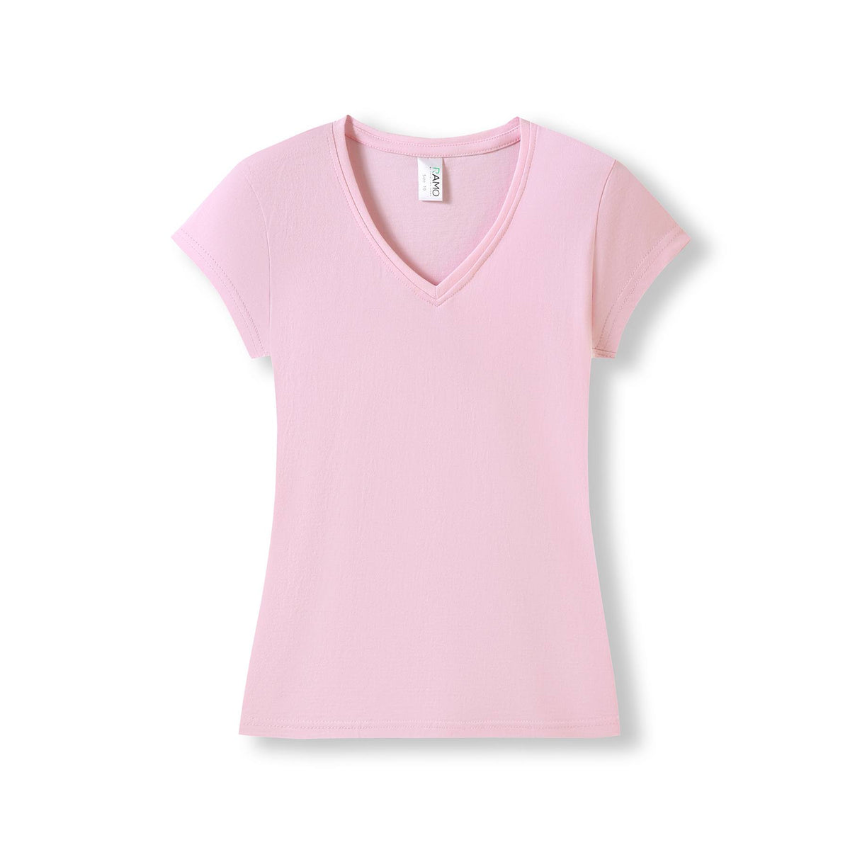 Women's V-neck T-shirt - Pink - Front