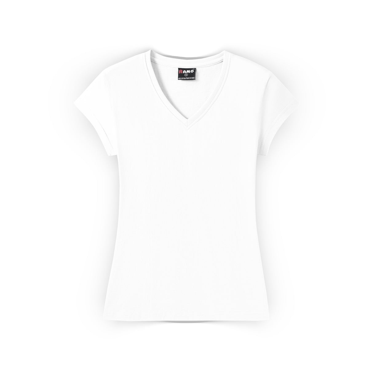 Women's V-neck T-shirt - White - Front