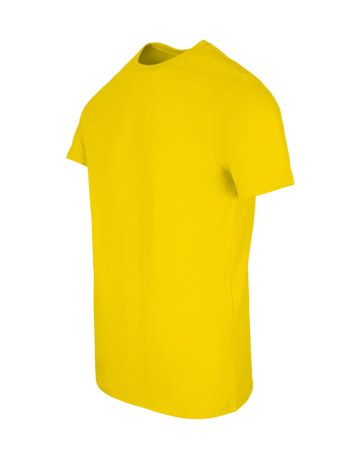 Men's Slim Fit T-shirt - Yellow - Side