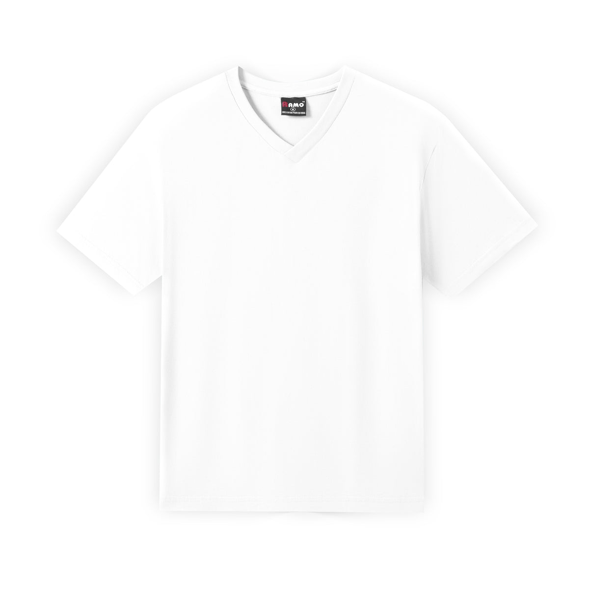 Men's / Unisex V-Neck T-shirt - White - Front