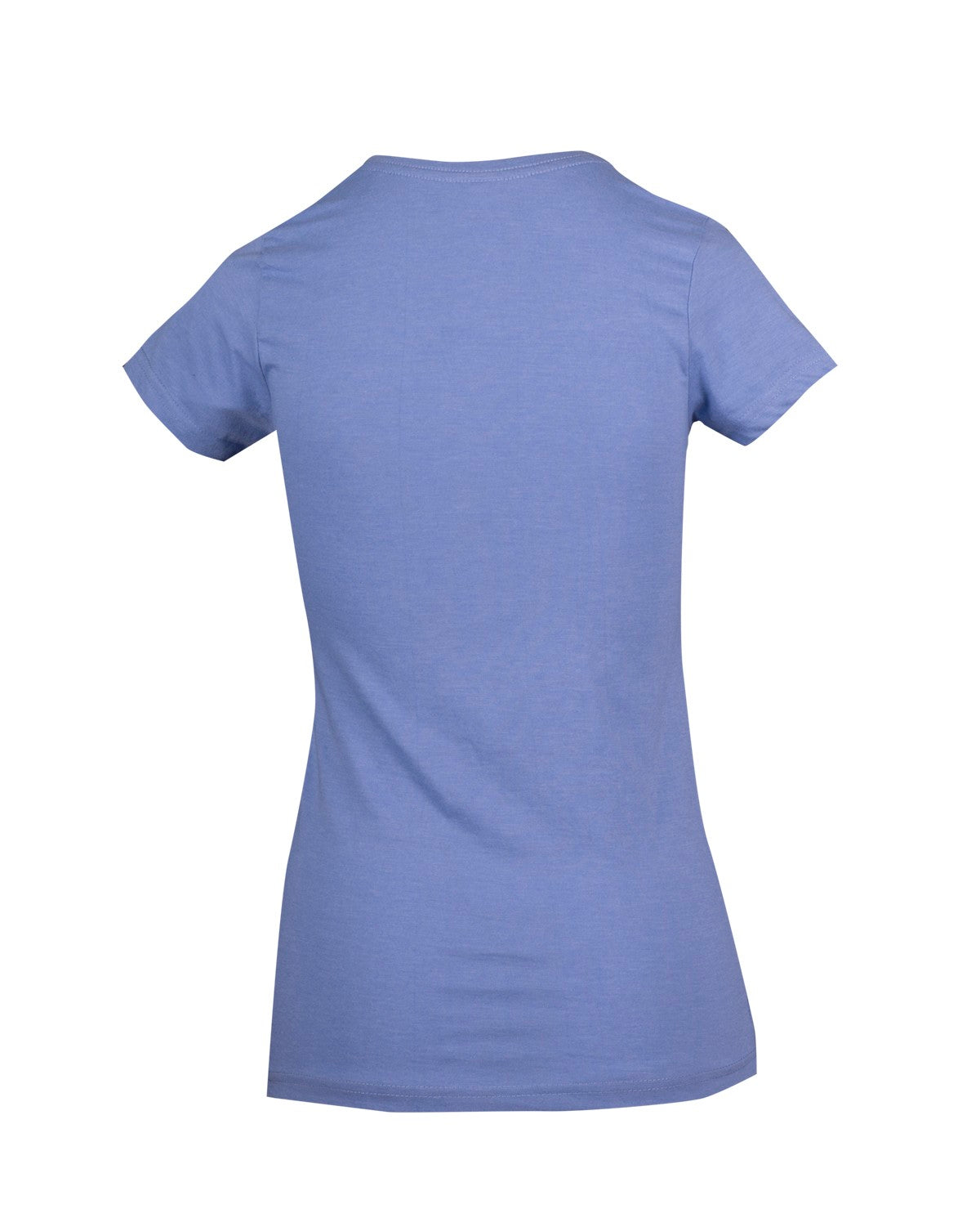 Womens Marl V-neck T-shirt - Sky Marl - Back