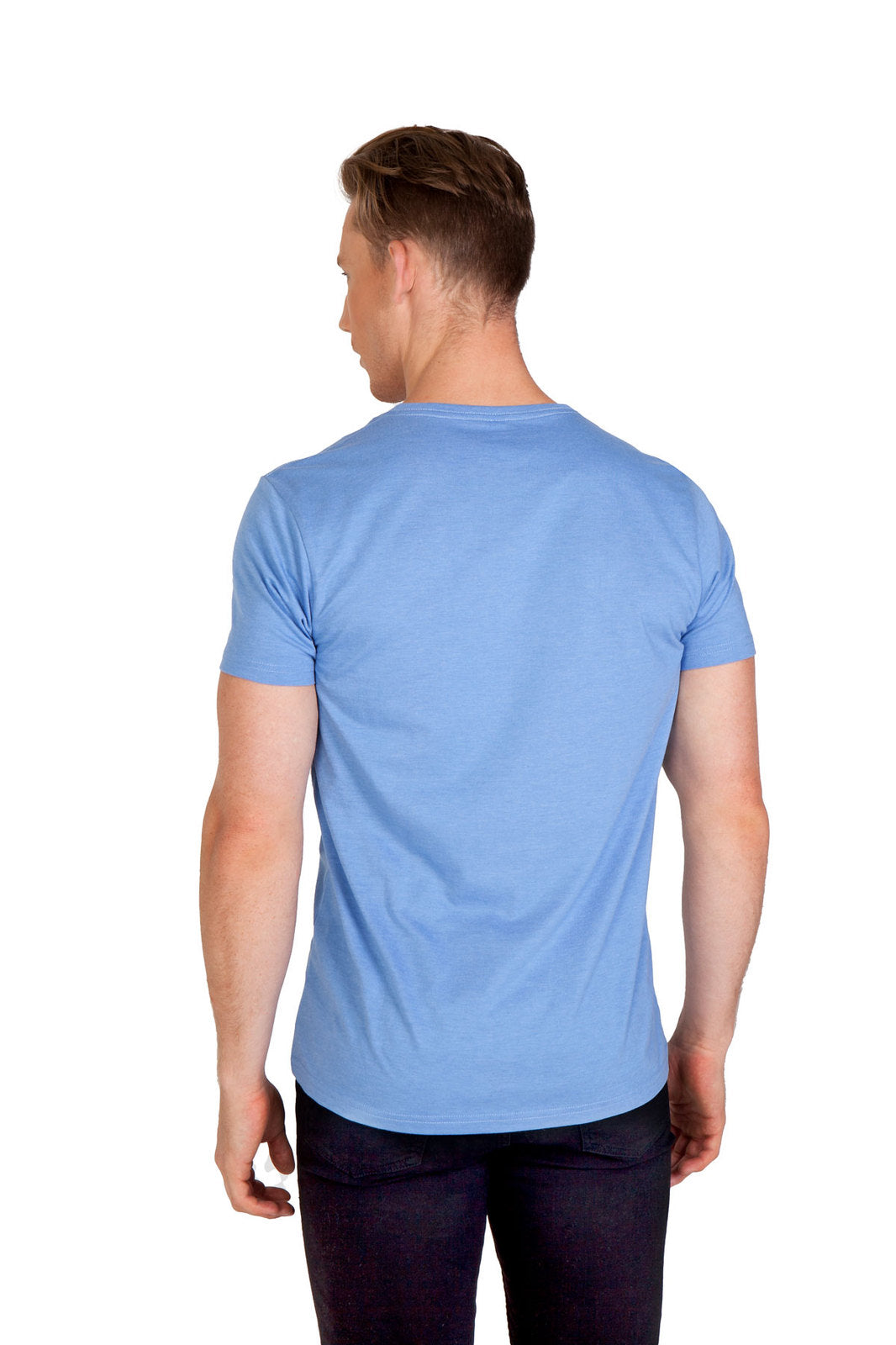 Mens Marl V-neck T-shirt - view