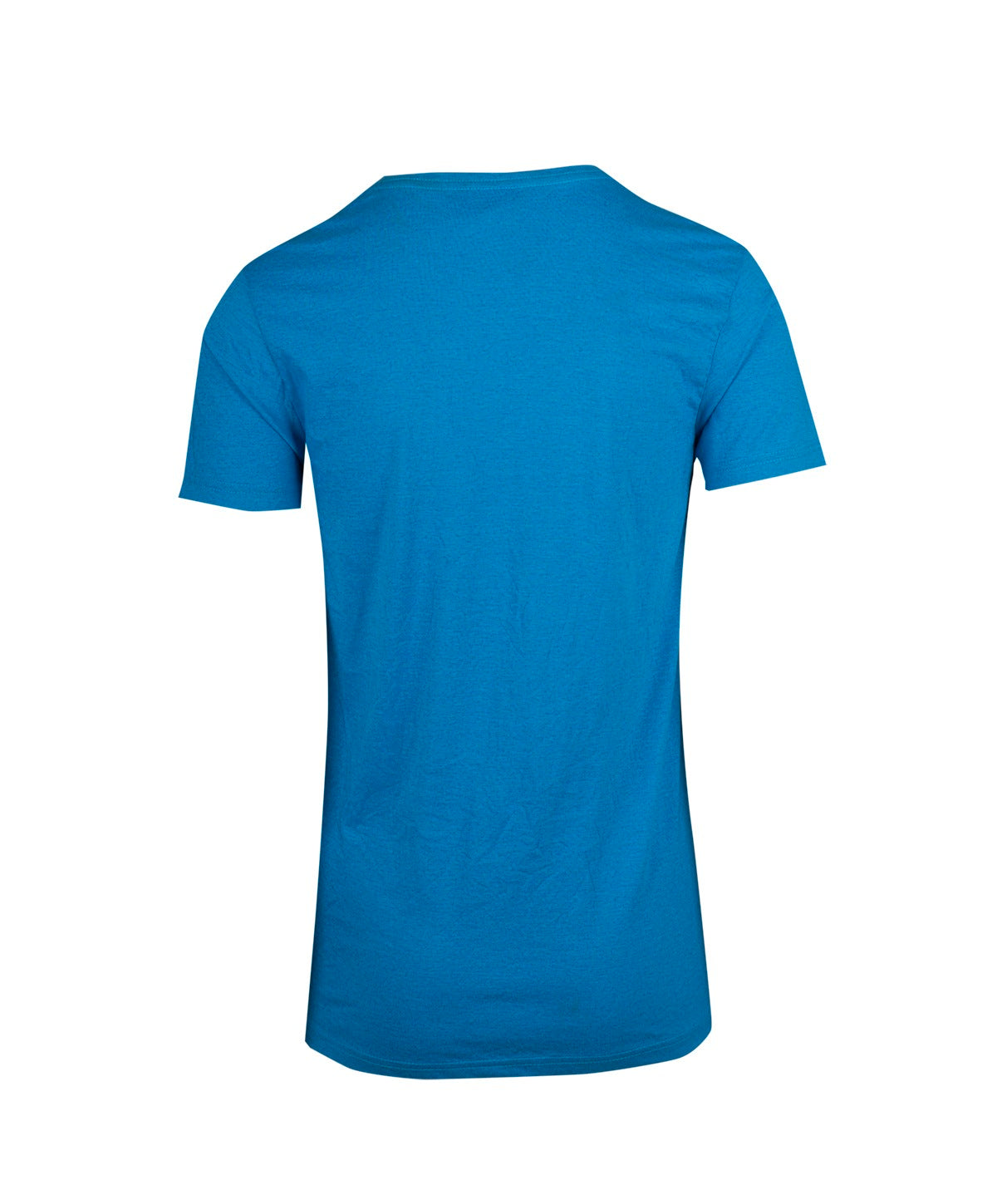 Mens Marl V-neck T-shirt - Azure Marl - Back