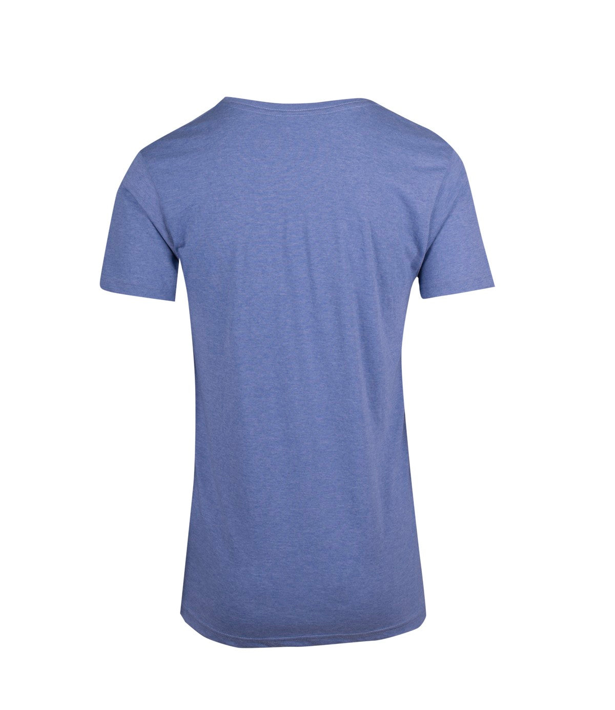 Mens Marl V-neck T-shirt - Sky Marl - Back