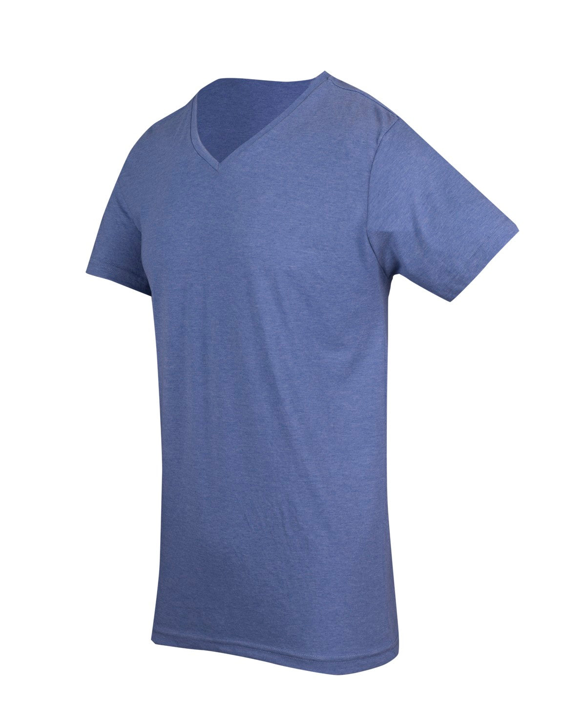 Mens Marl V-neck T-shirt - Sky Marl - Side