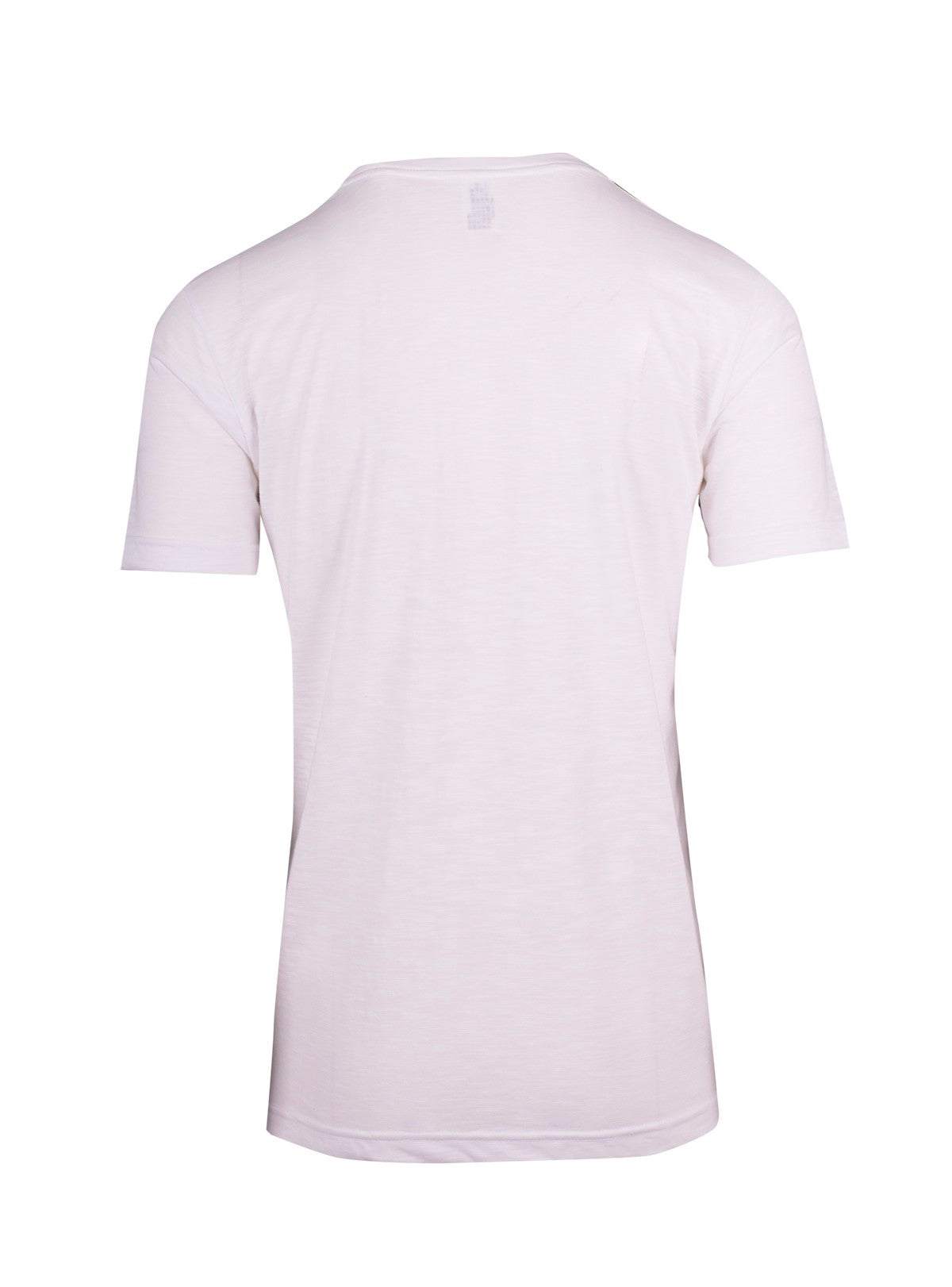 Men's / Unisex Raw Cotton Wave T-shirt - White - Back