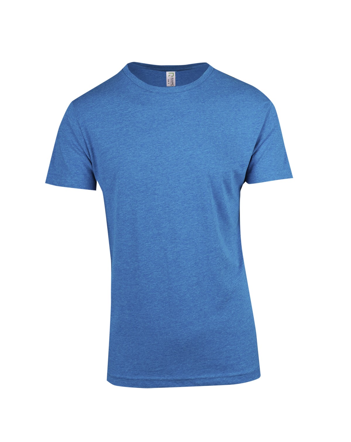 Men's / Unisex Marl Crew Neck T-shirt - Azure Marl - Front