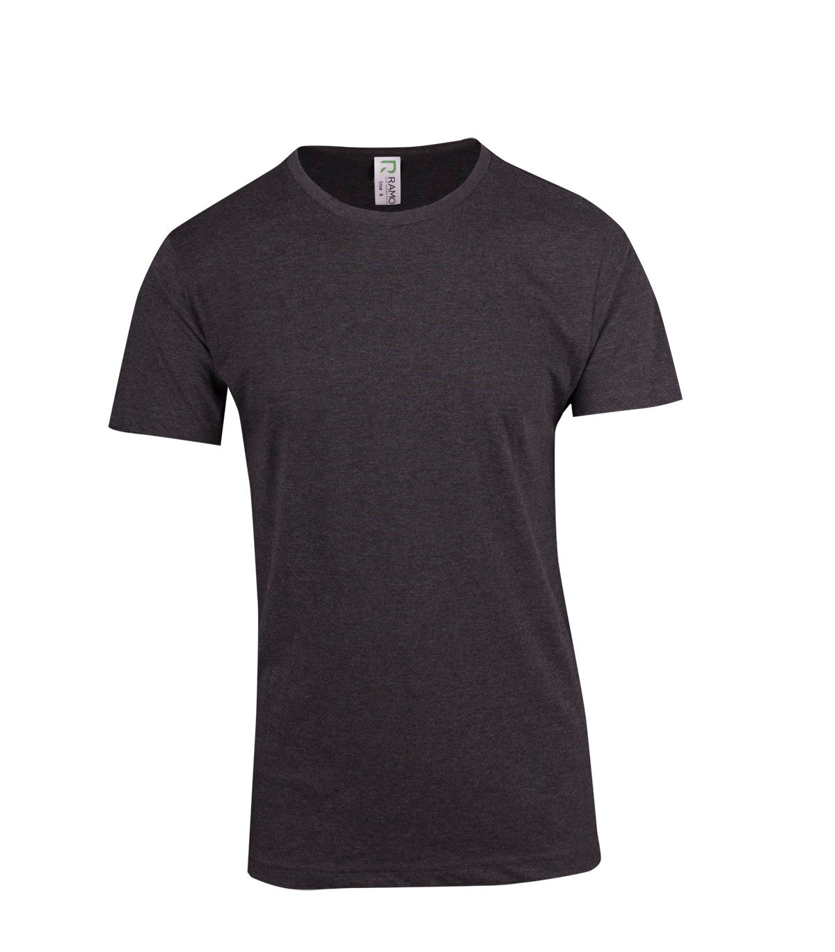 Men's / Unisex Marl Crew Neck T-shirt - Dark Marl - Front