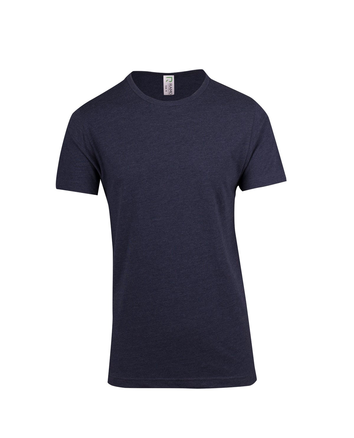 Men's / Unisex Marl Crew Neck T-shirt - Navy Marl - Front