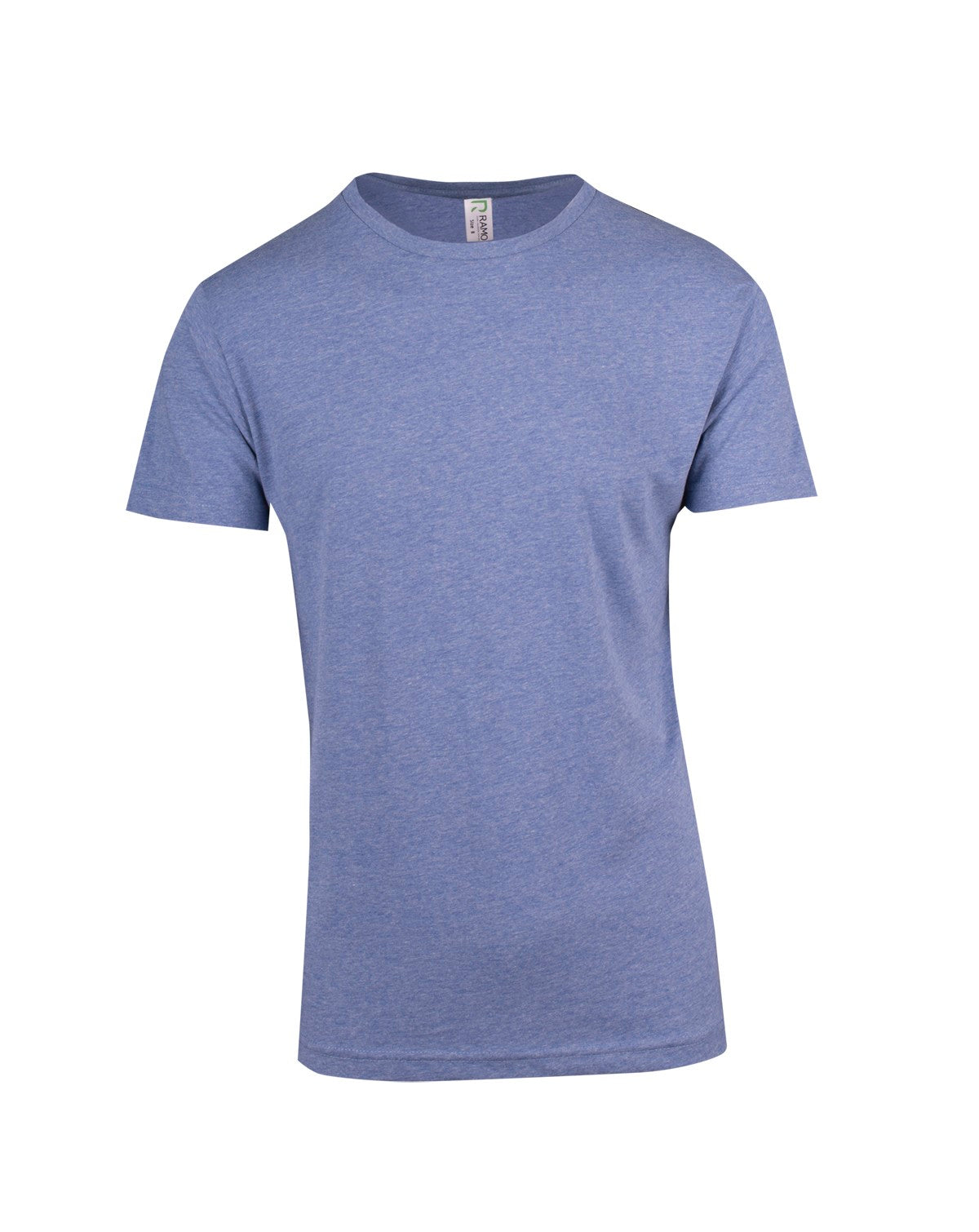 Men's / Unisex Marl Crew Neck T-shirt - Sky Marl - Front