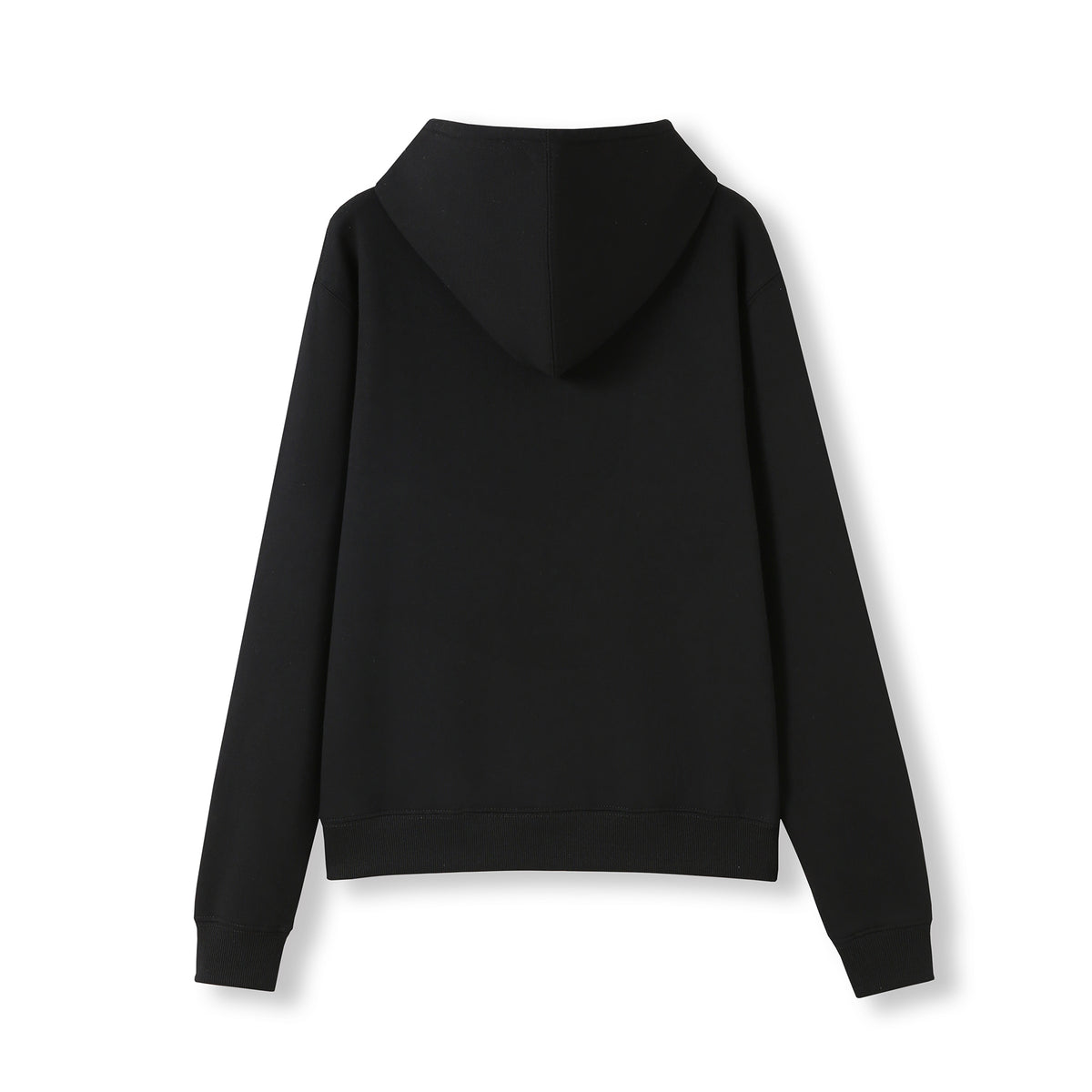 Womens/Juniors Kangaroo Pocket Hoodies - Black - Back