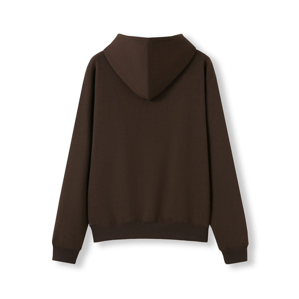 Womens/Juniors Kangaroo Pocket Hoodies - Brown - Back