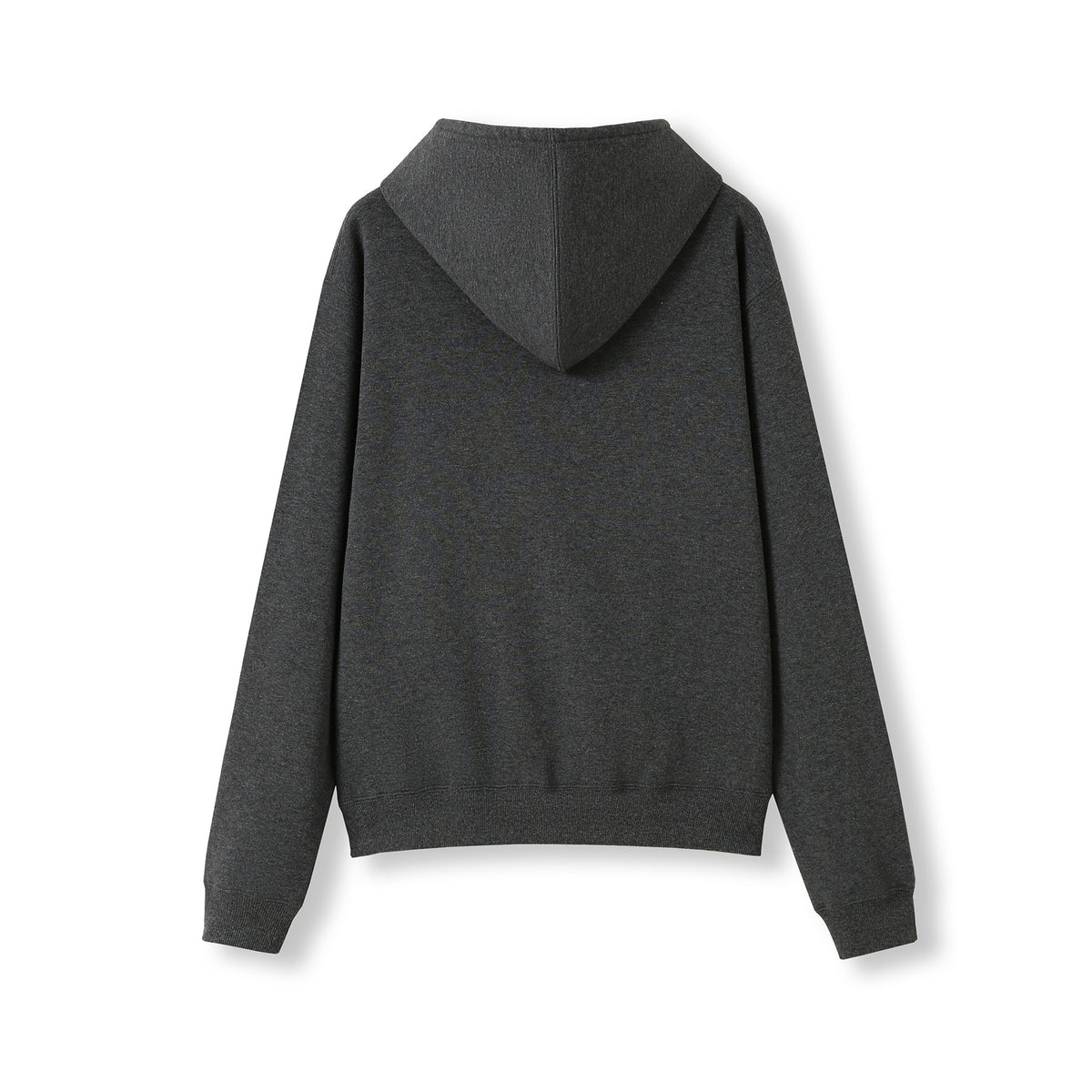 Womens/Juniors Kangaroo Pocket Hoodies - Dark Marl - Back