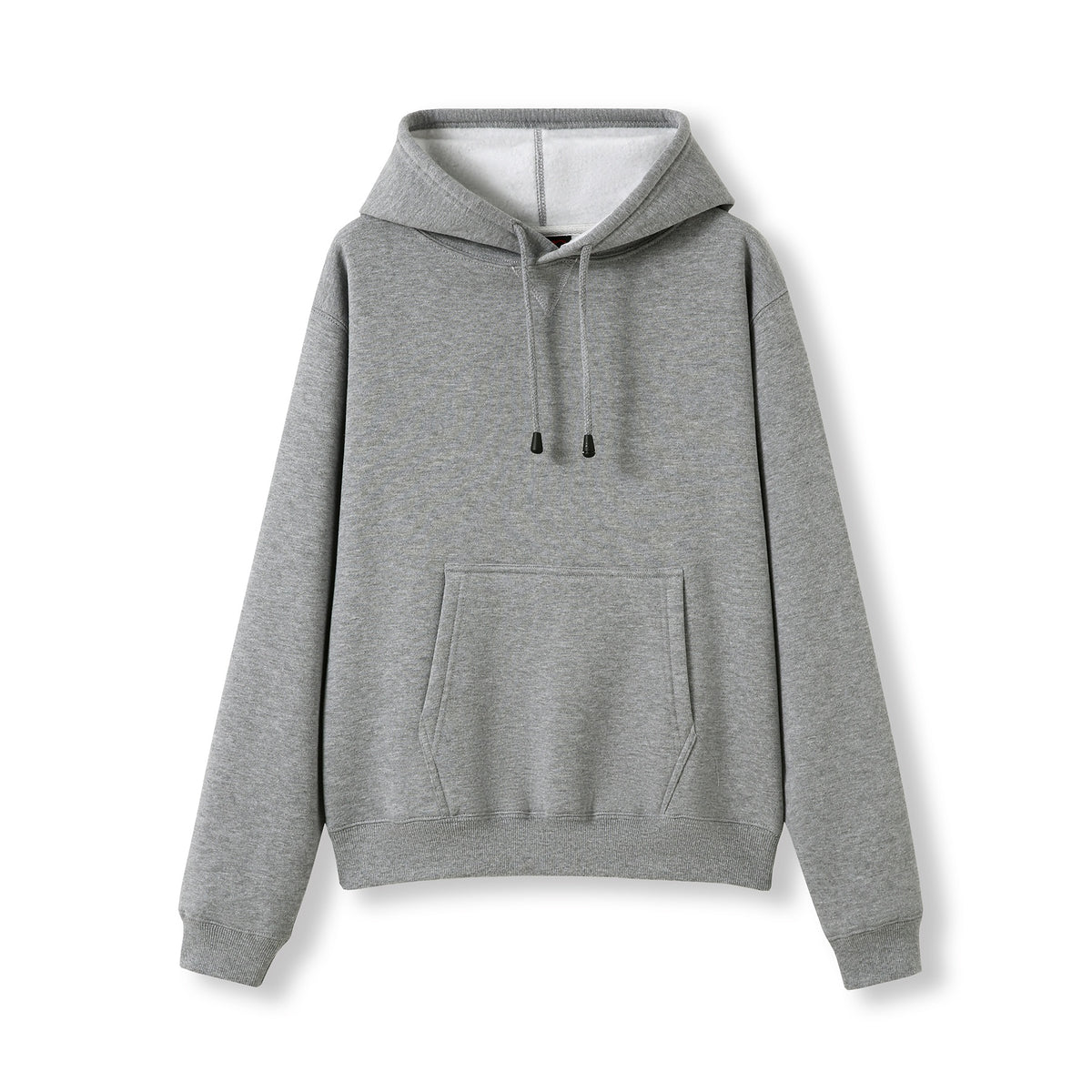 Womens/Juniors Kangaroo Pocket Hoodies - Grey Marl - Front