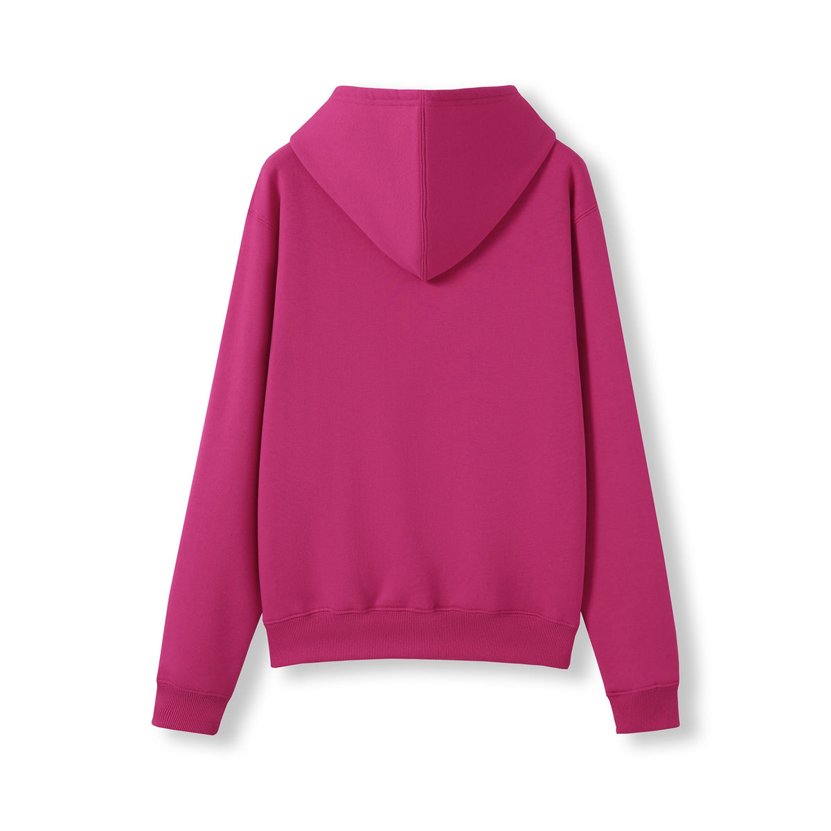 Womens/Juniors Kangaroo Pocket Hoodies - Hot Pink - Back