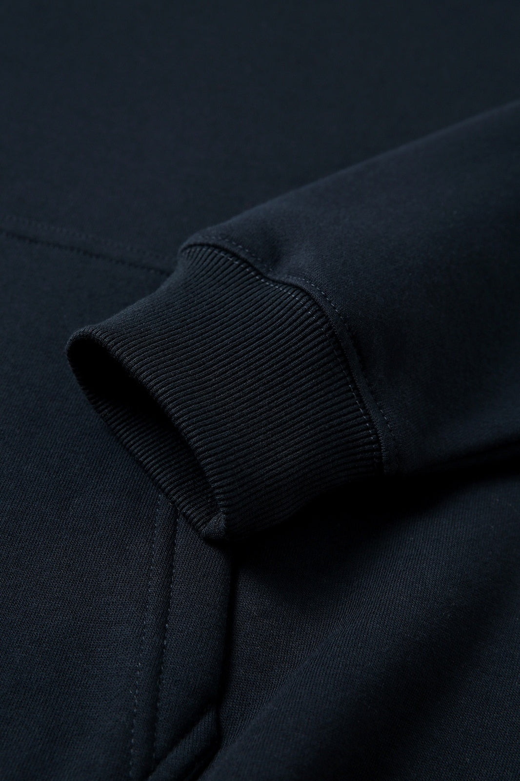 Womens/Juniors Kangaroo Pocket Hoodies - Navy Blue - View