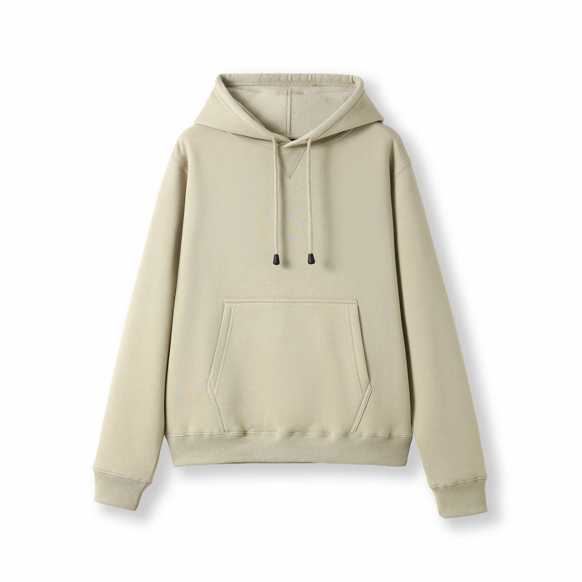 Womens/Juniors Kangaroo Pocket Hoodies - Sand - Front