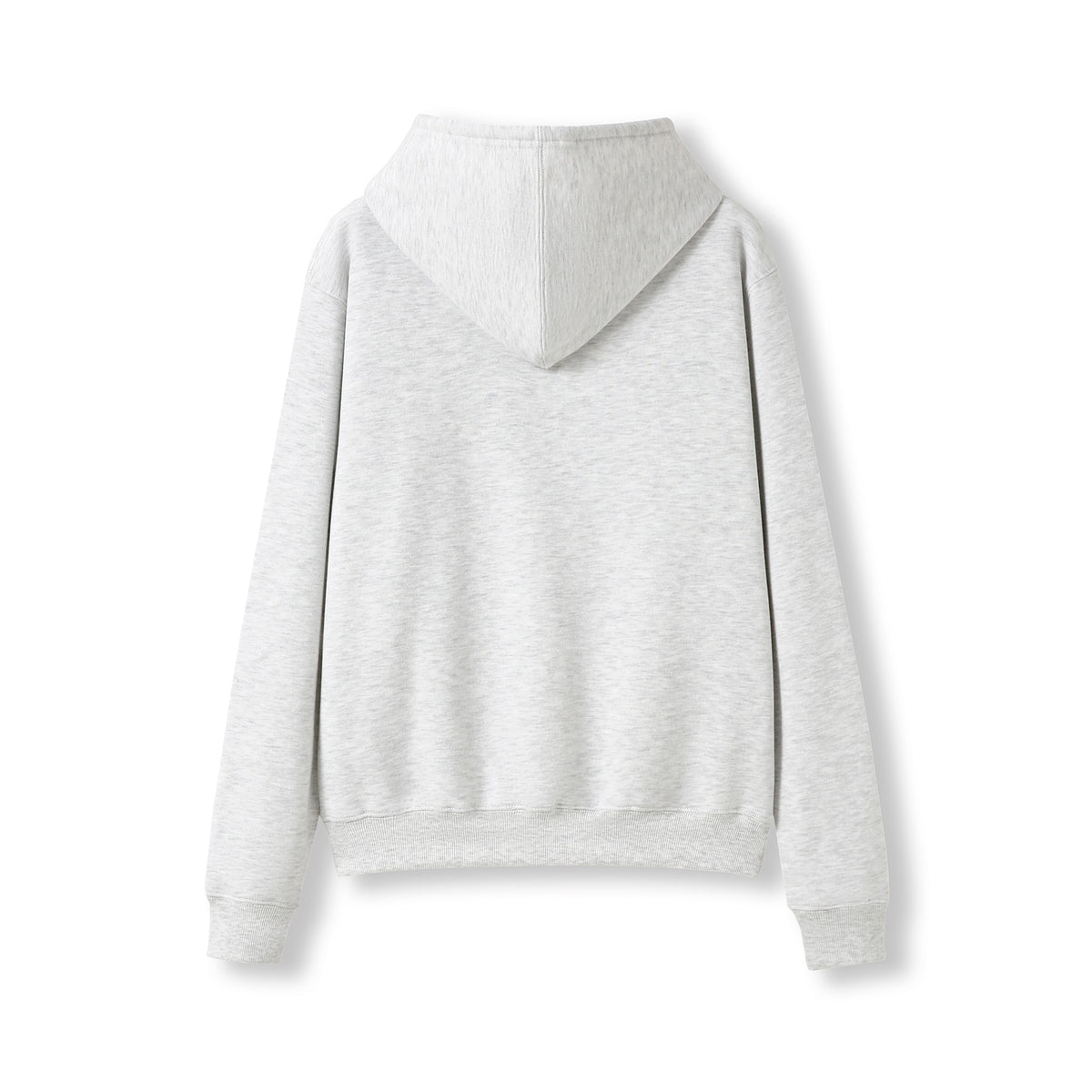 Womens/Juniors Kangaroo Pocket Hoodies - Snow Marl - Back