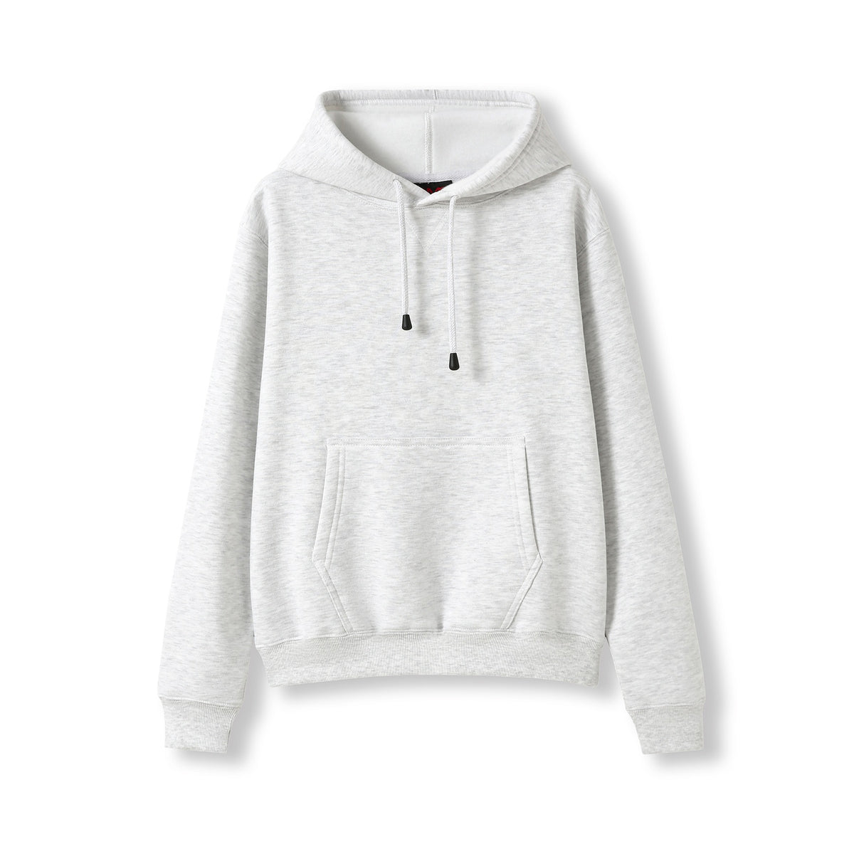 Womens/Juniors Kangaroo Pocket Hoodies - Snow Marl - Front