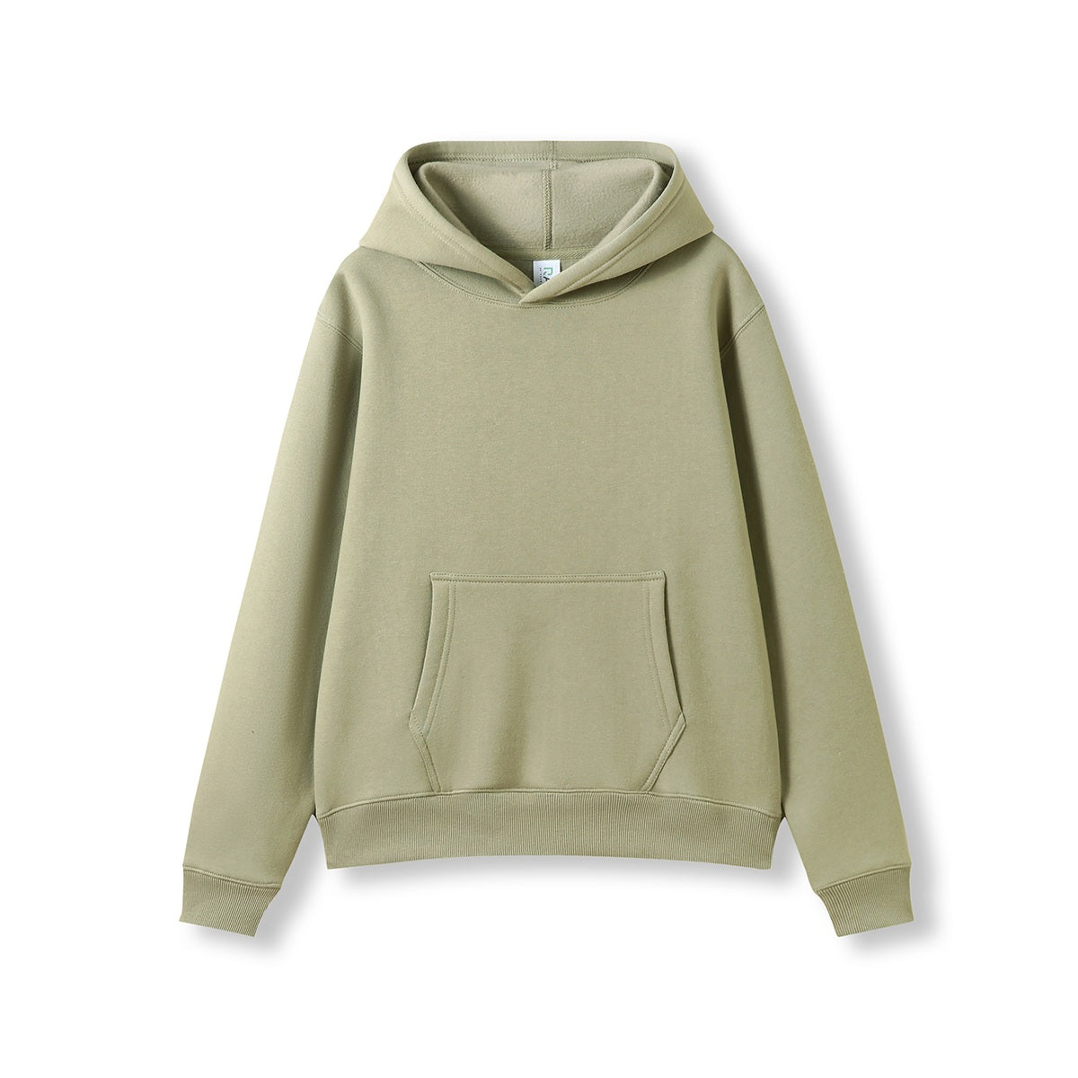 Womens/Juniors Kangaroo Pocket Hoodies Max (Print Area) - Lemon Grass Green - Front