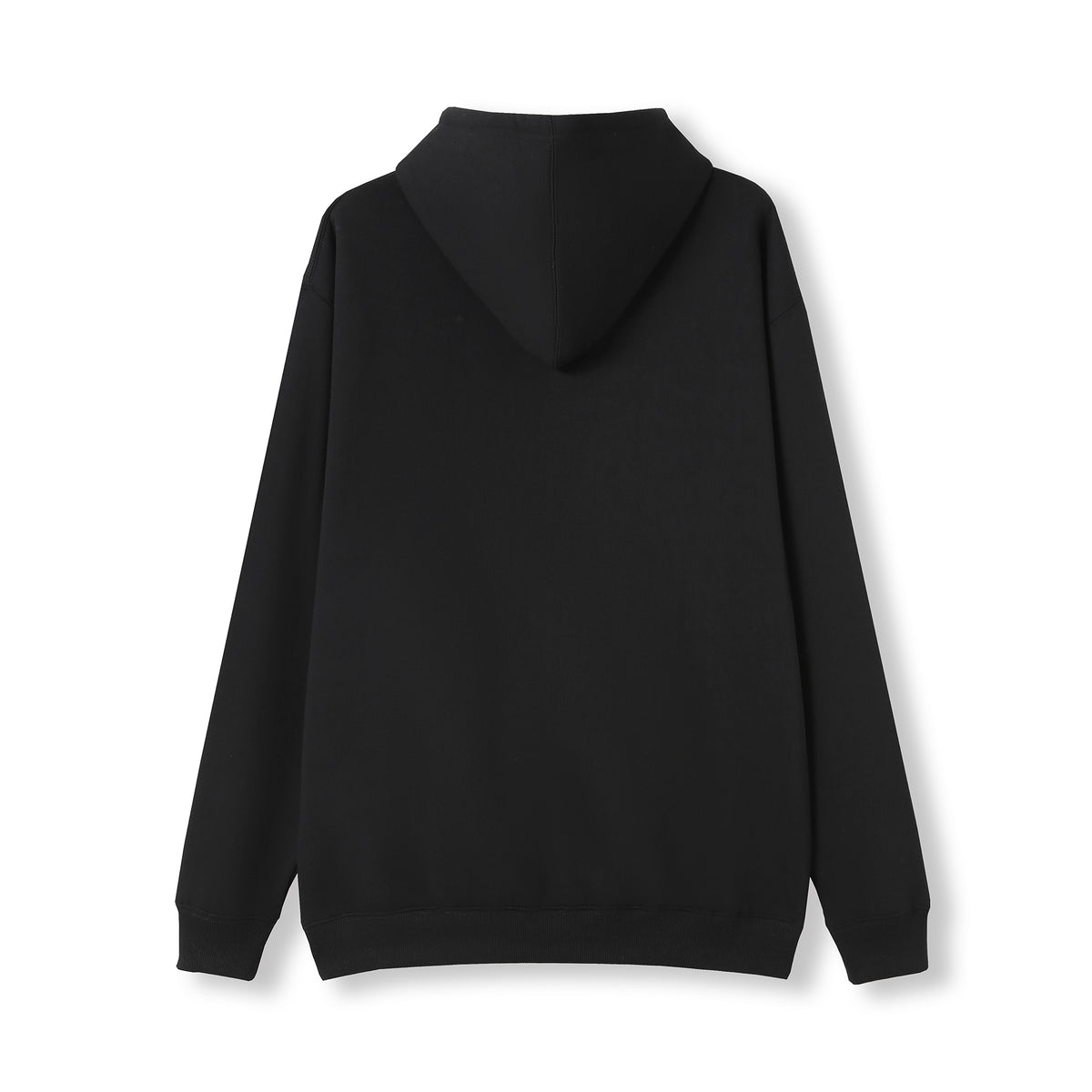 Mens Kangaroo Pocket Hoodies - Black - Back