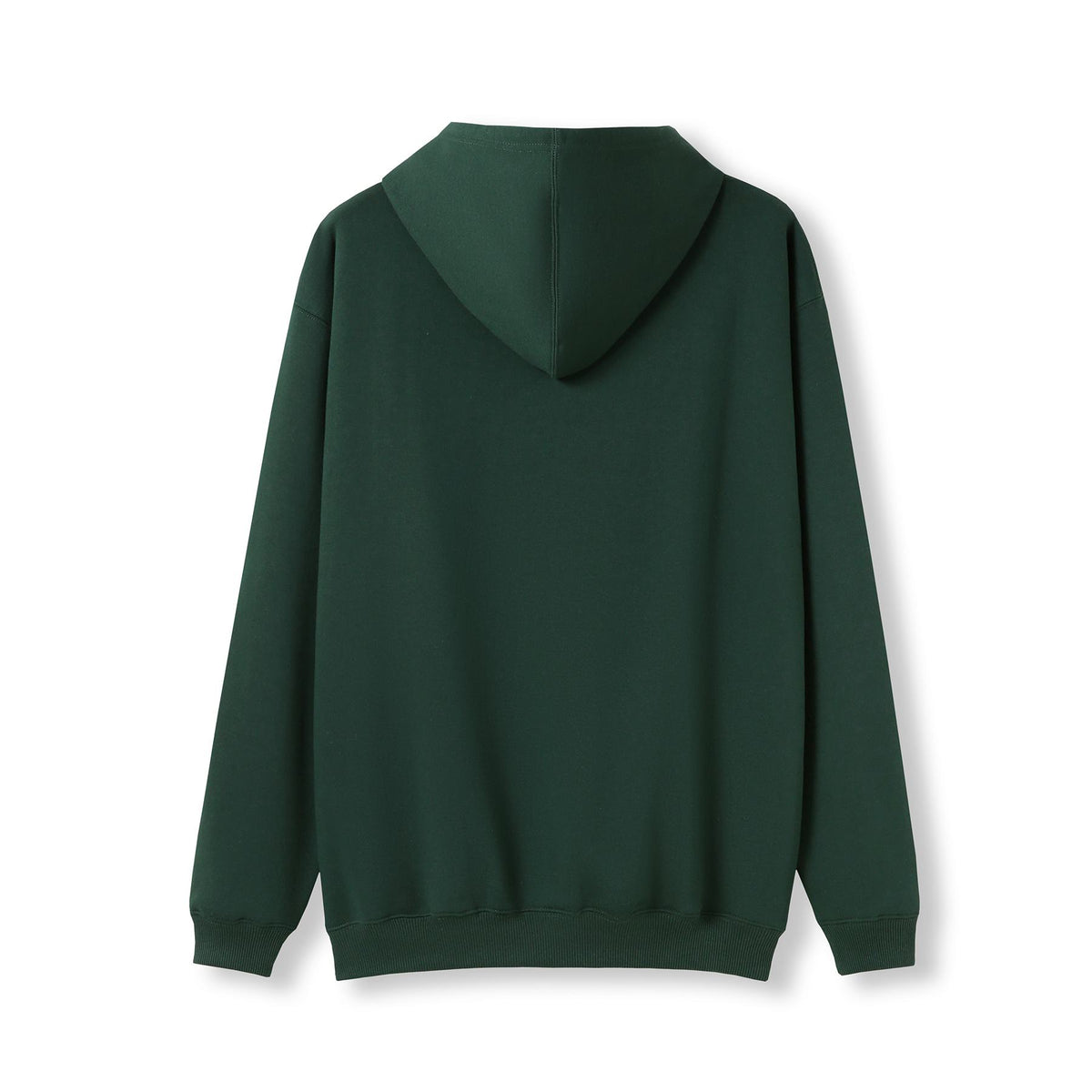 Mens Kangaroo Pocket Hoodies - Bottle Green - Back
