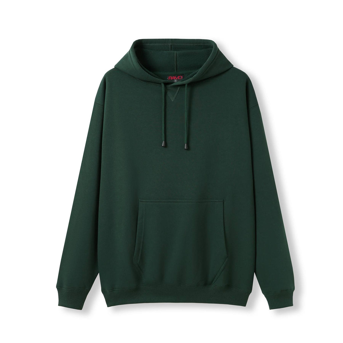 Mens Kangaroo Pocket Hoodies - Bottle Green - Front
