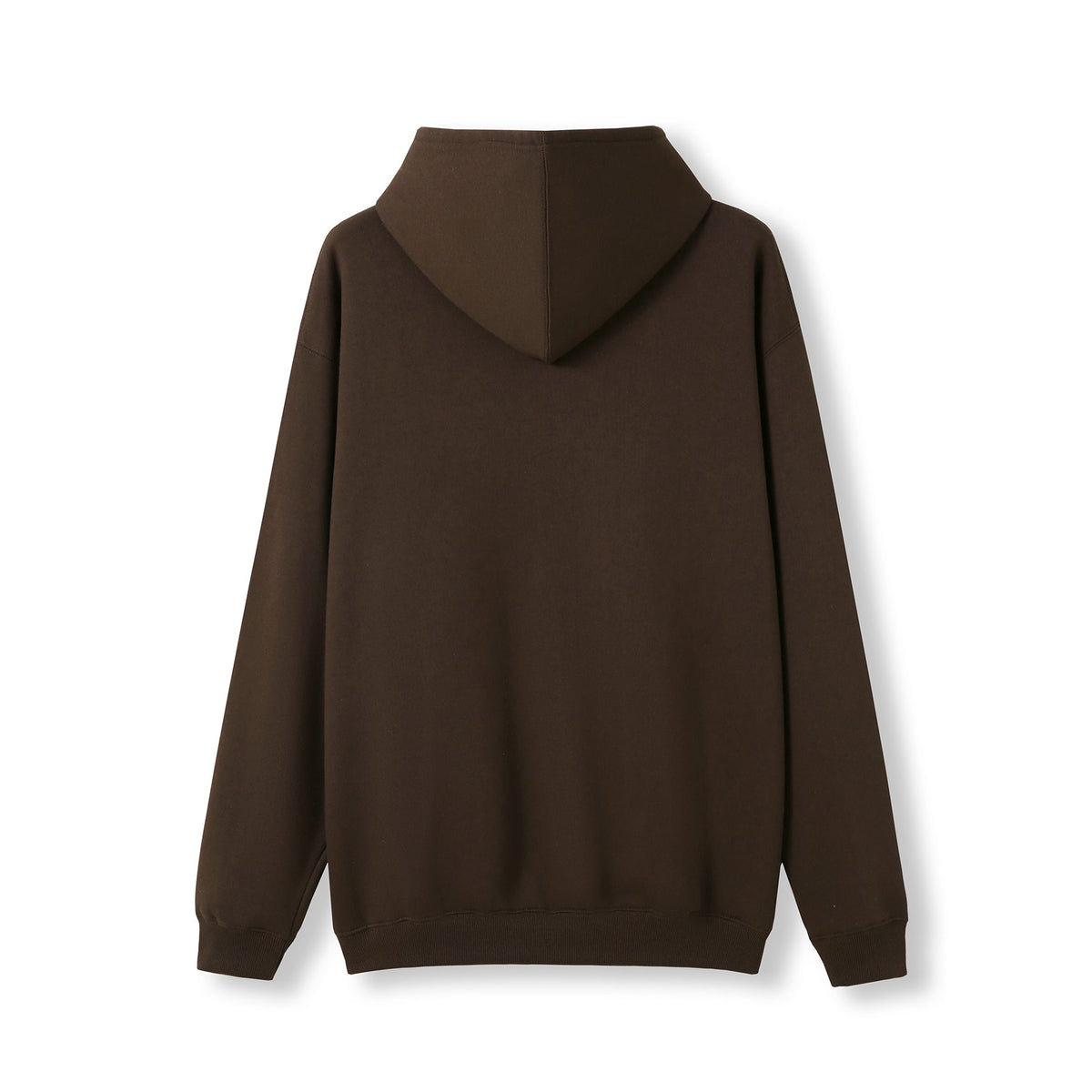 Mens Kangaroo Pocket Hoodies - Brown - Back