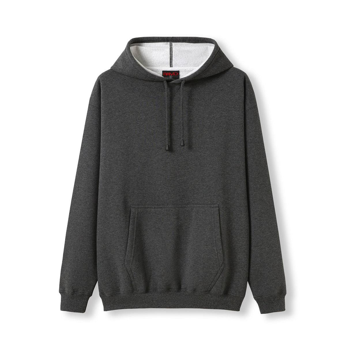 Mens Kangaroo Pocket Hoodies - Dark Marl - Front