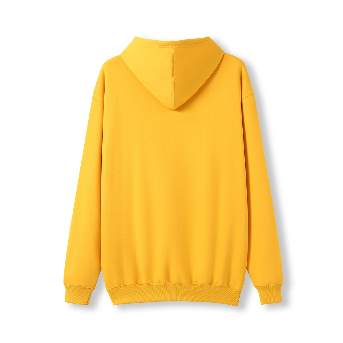 Mens Kangaroo Pocket Hoodies - Gold - Back