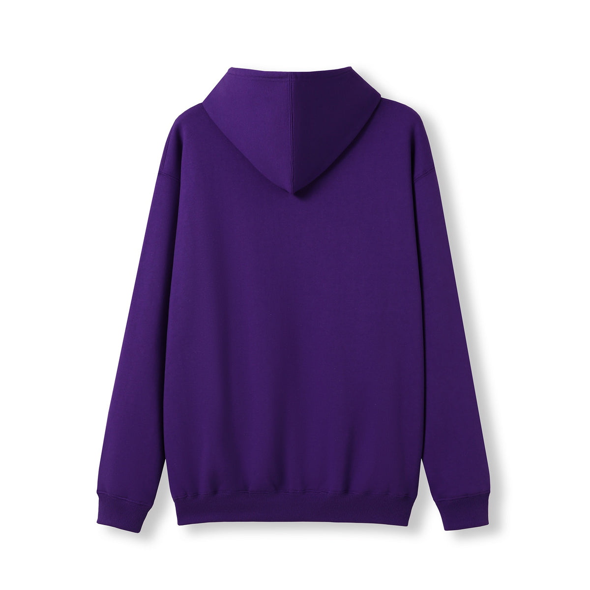 Mens Kangaroo Pocket Hoodies - Grape - Back