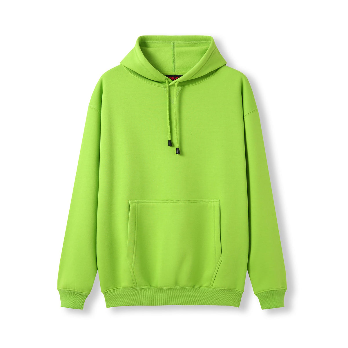 Mens Kangaroo Pocket Hoodies - Lime - Front
