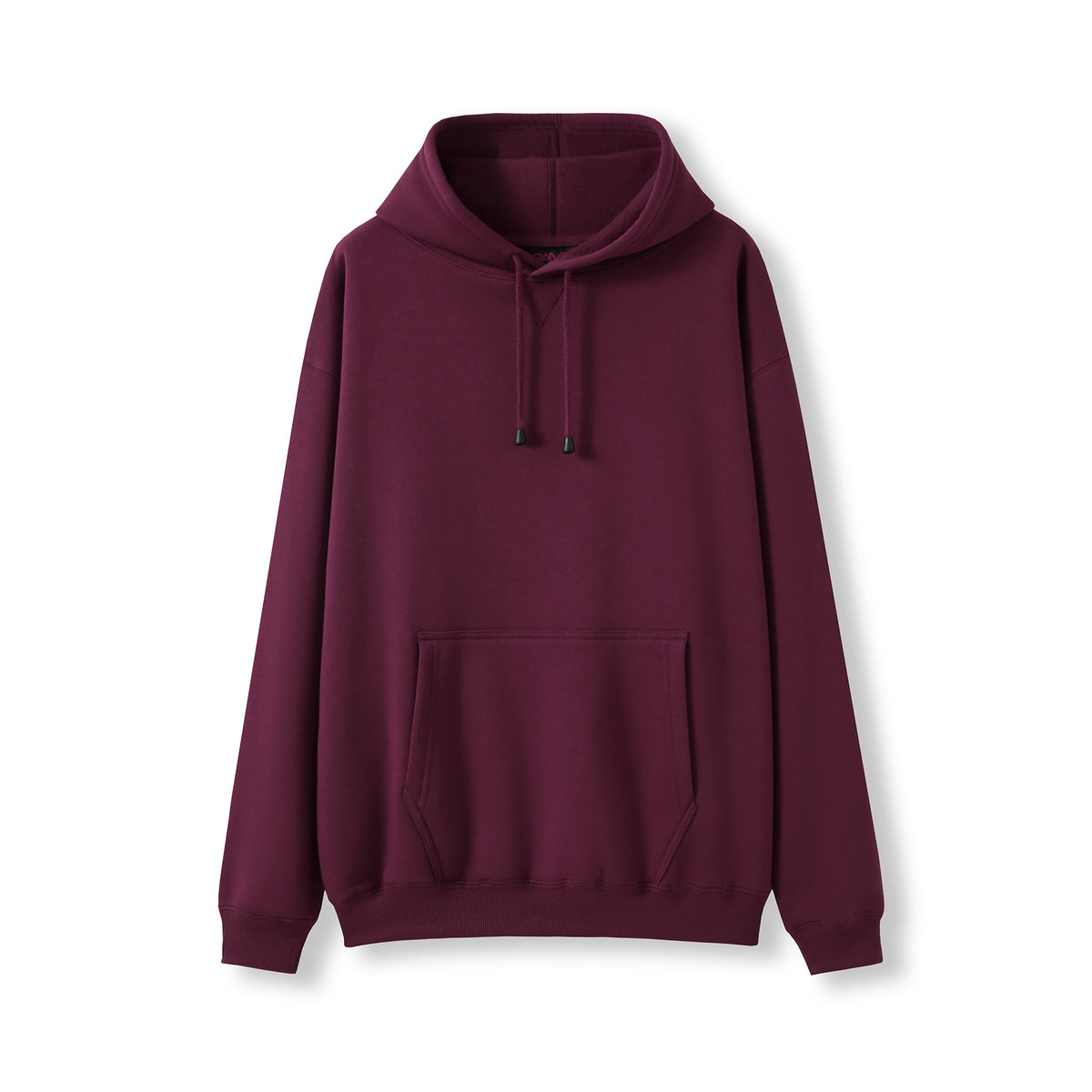 Mens Kangaroo Pocket Hoodies - Maroon - Front