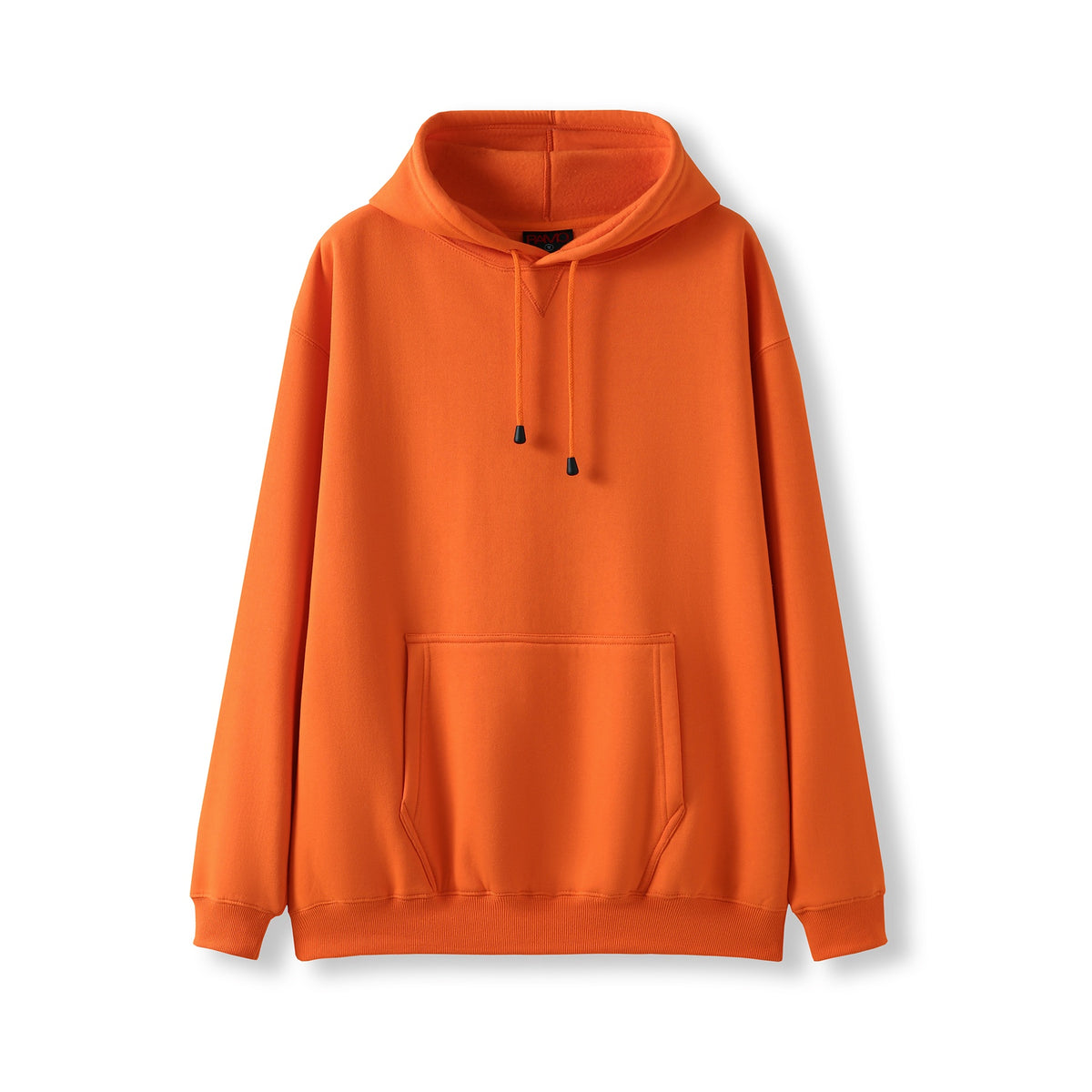 Mens Kangaroo Pocket Hoodies - Orange - Front