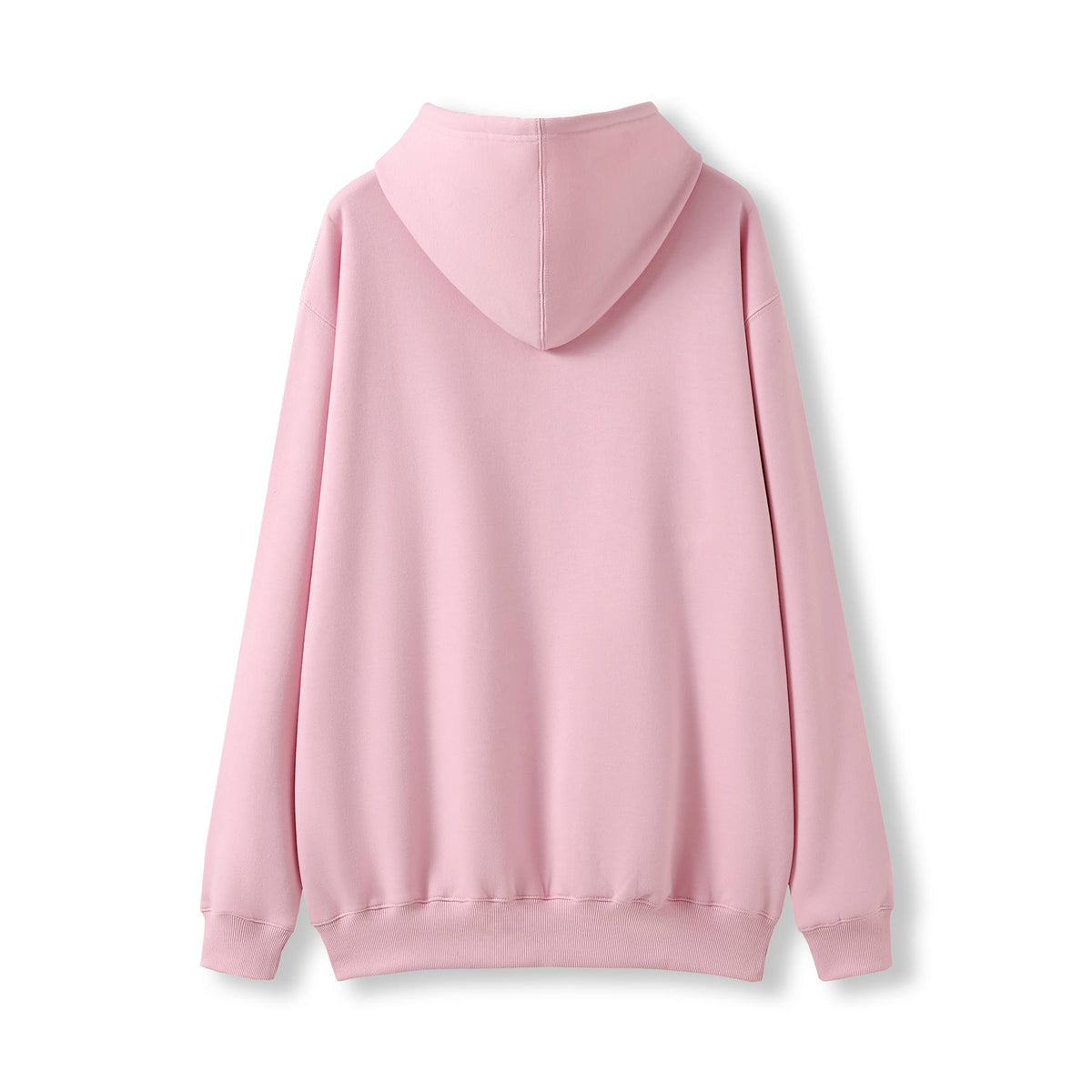 Mens Kangaroo Pocket Hoodies - Pink - Back