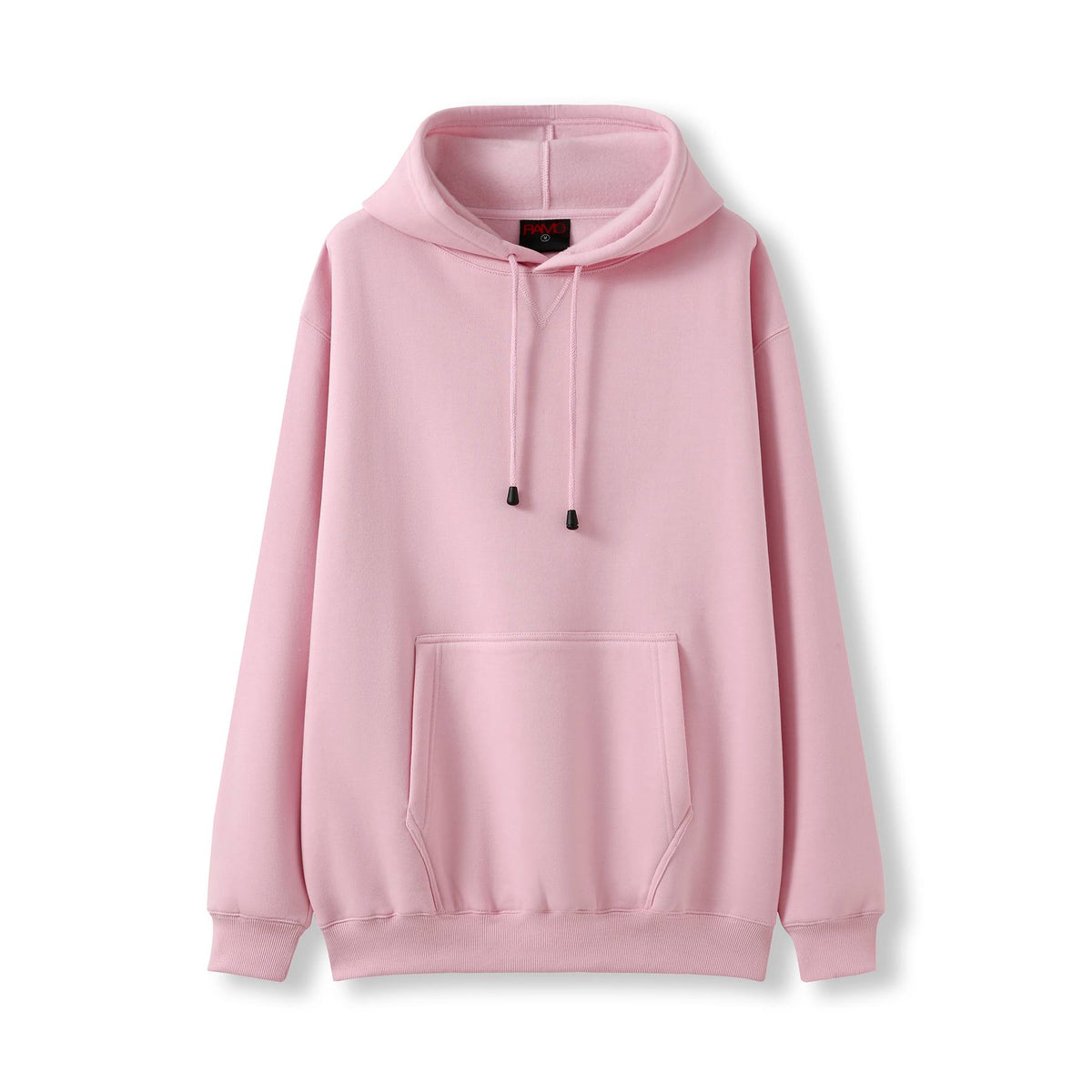 Mens Kangaroo Pocket Hoodies - Pink - Front